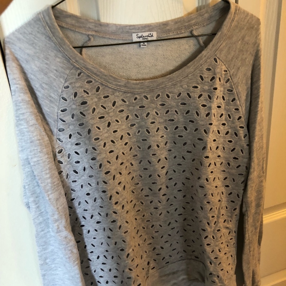 Small Splendid Floral Pattern Sweater